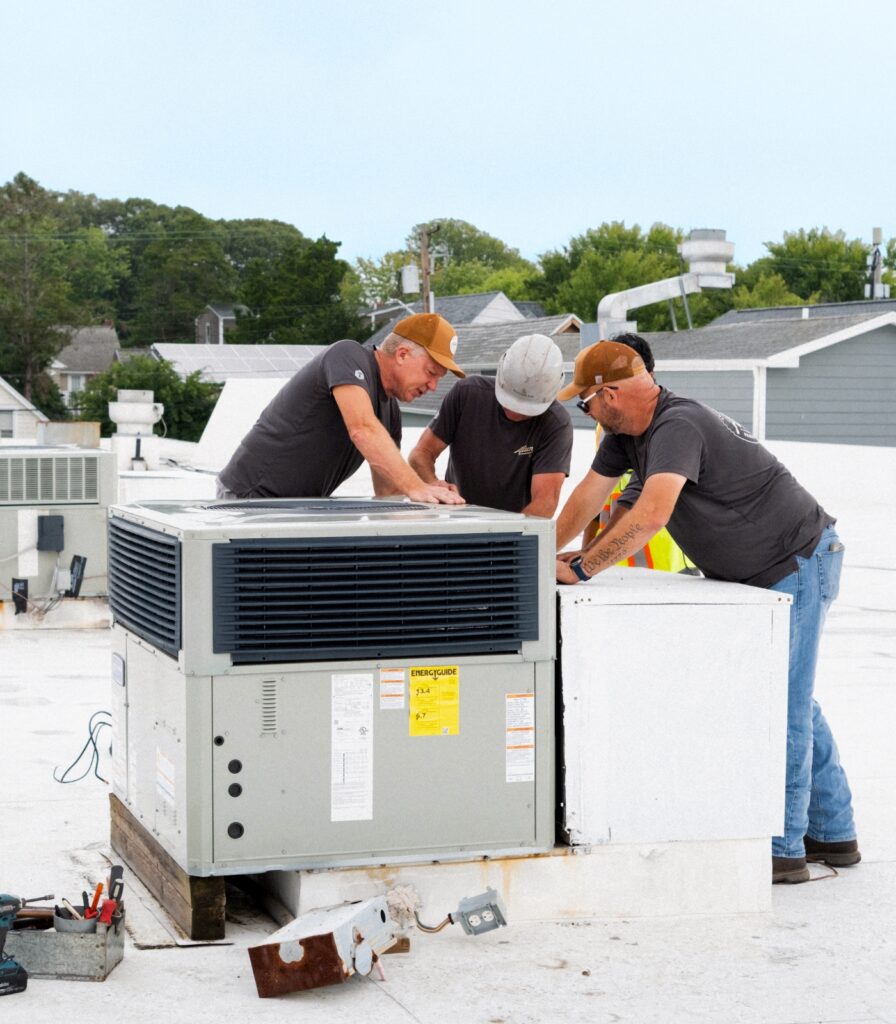 Alltemp air commercial hvac install vertical