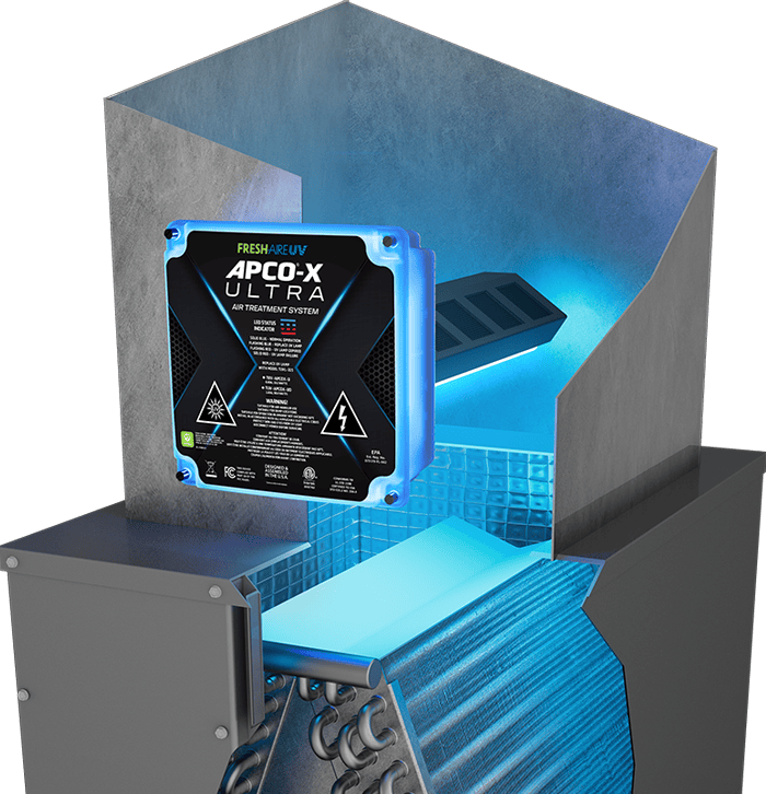 Apco x uv light air cleaner